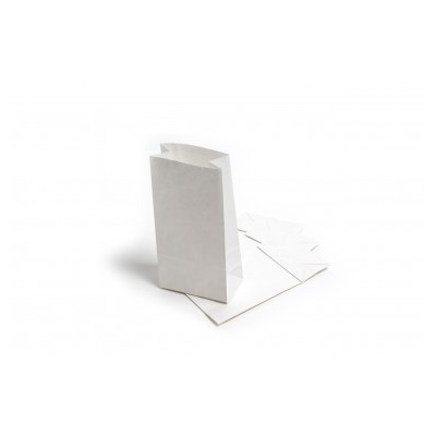 White Kraft Block Bottom Bags