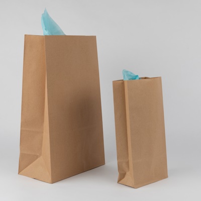 Brown Kraft Block Bottom Bags